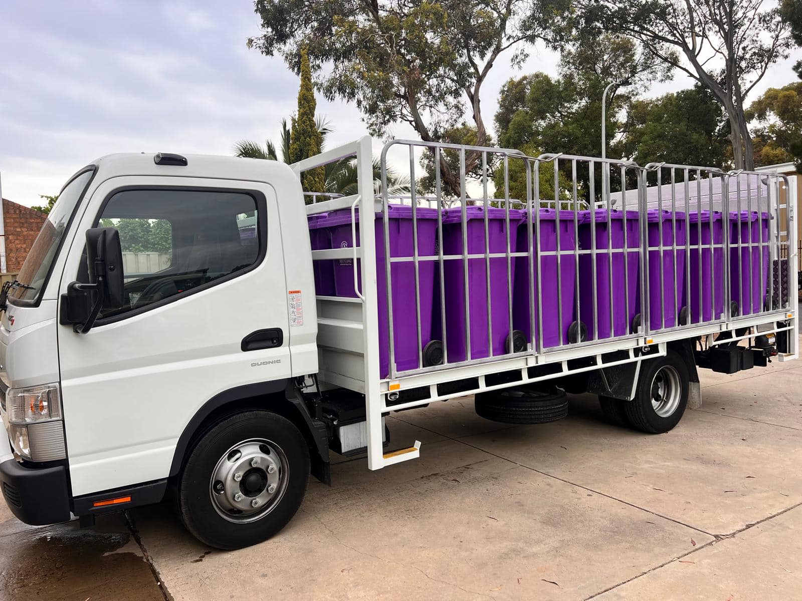 Purple Bin Trash Containers