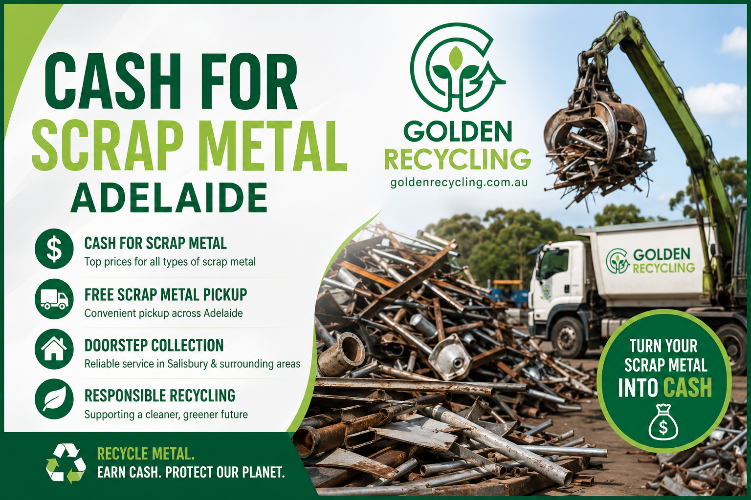 Cash for scrap metal in Adelaide