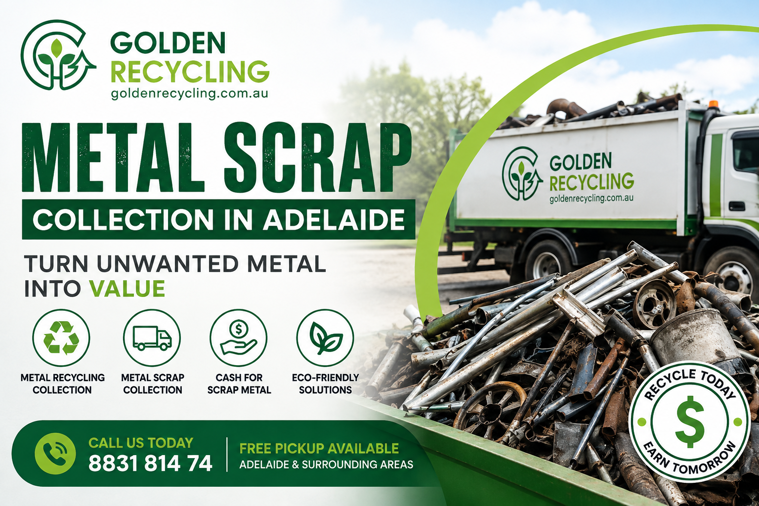 Golden Recycling Metal Scrap Collection