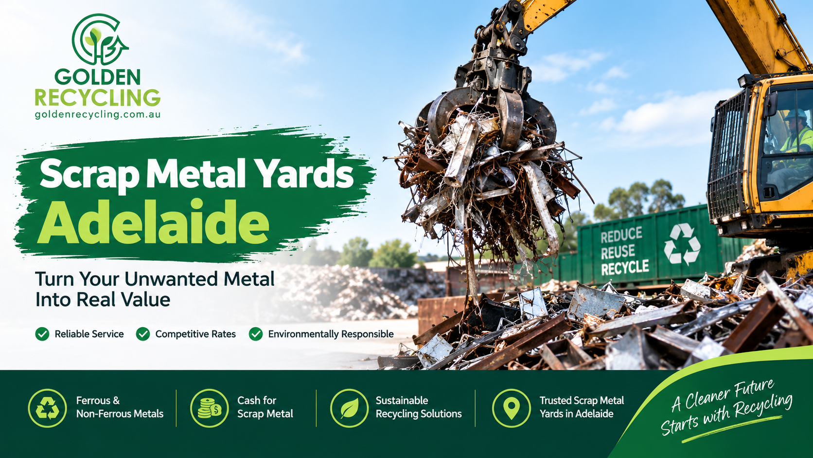 Golden Recycling Scrap Metal Yards Adelaide
